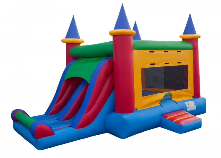 Large Castle Bounce House with Dual Slides